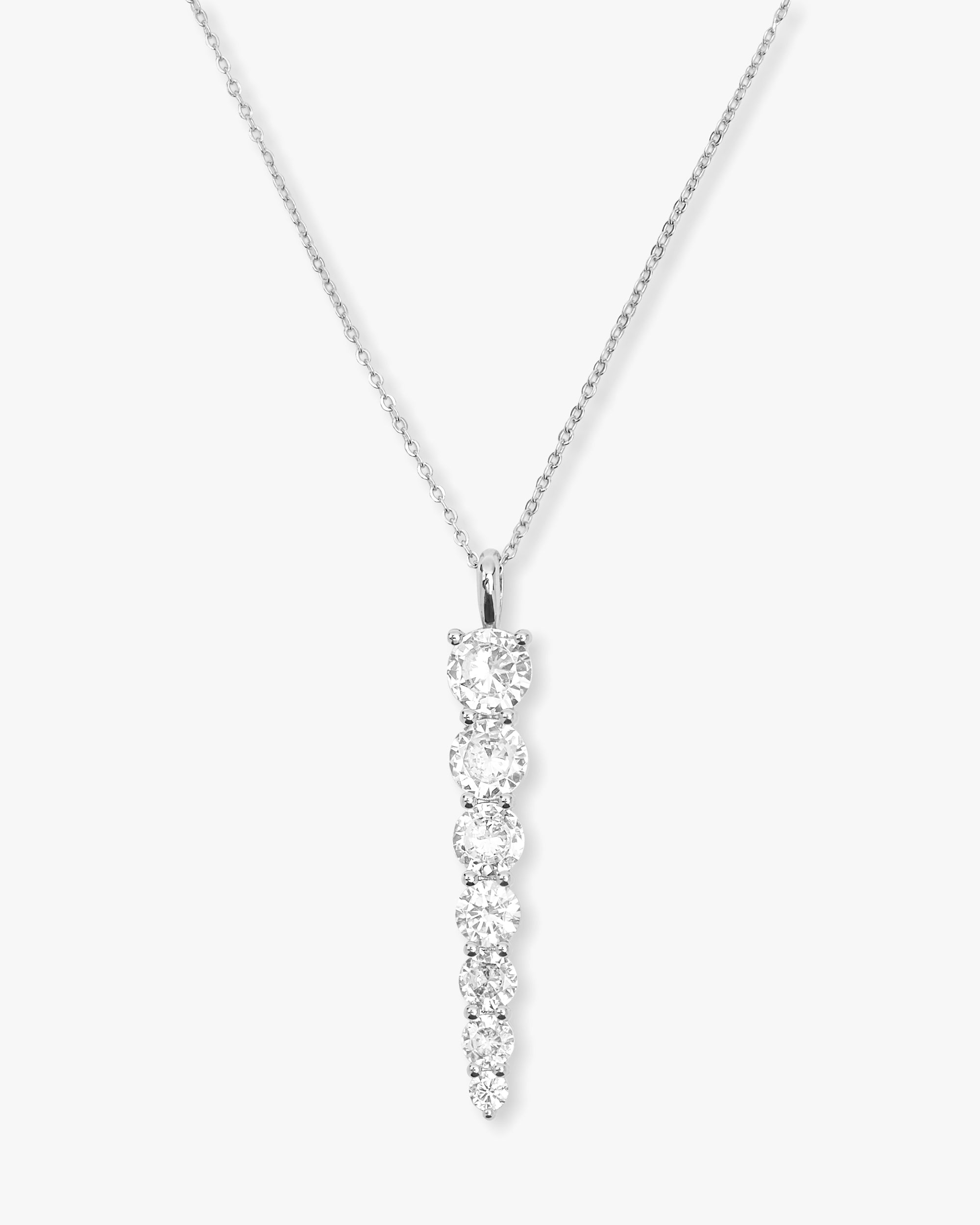 Diamond fashion drop pendant necklace