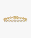 Mama Baroness Tennis Bracelet - Gold|White Diamondettes