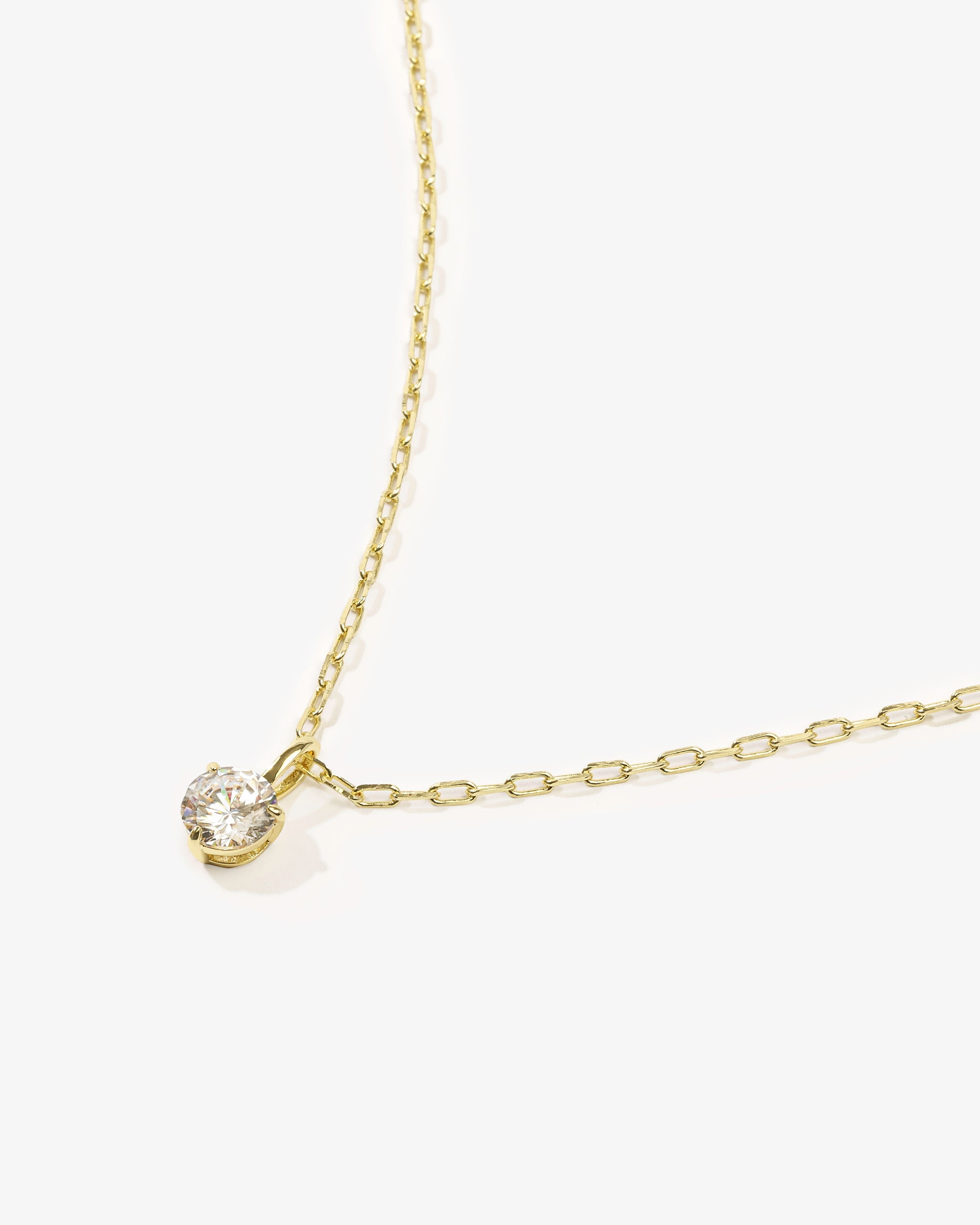 Not Your Basic Pendant Necklace - Gold