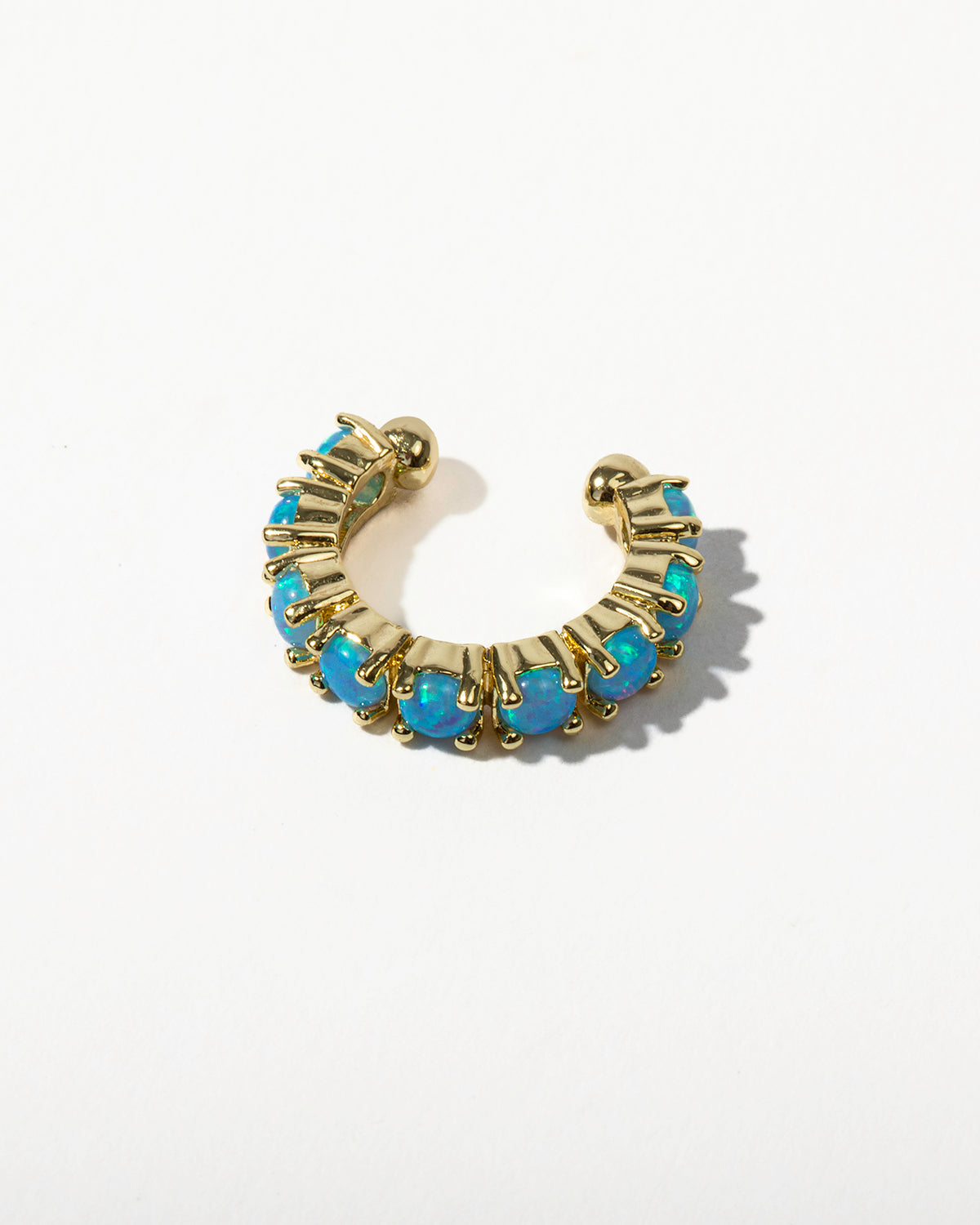 "Oh She Fancy" Ear Cuff - Gold|Blue Opal