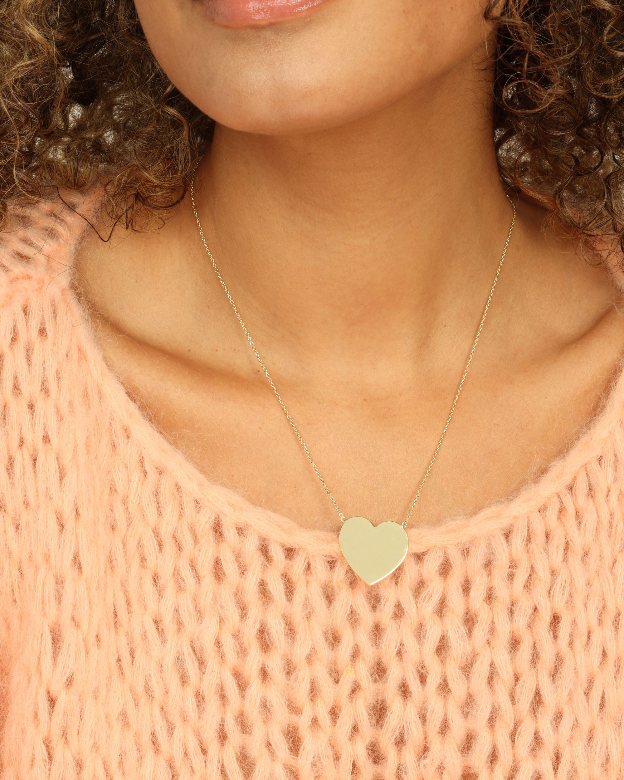 XL You Have My Heart Necklace 18" - Gold