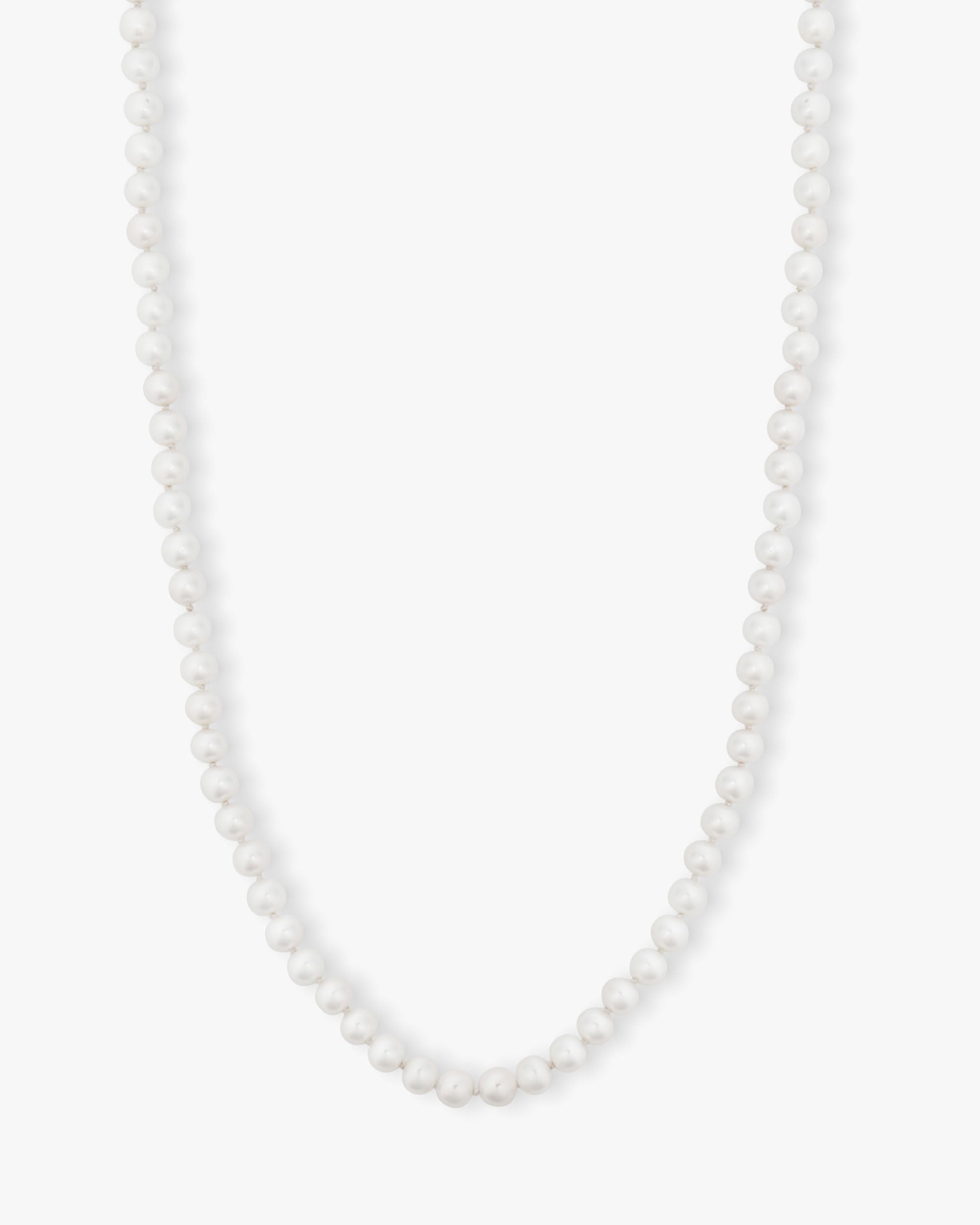 Perfect Pearl Necklace 30" - Gold