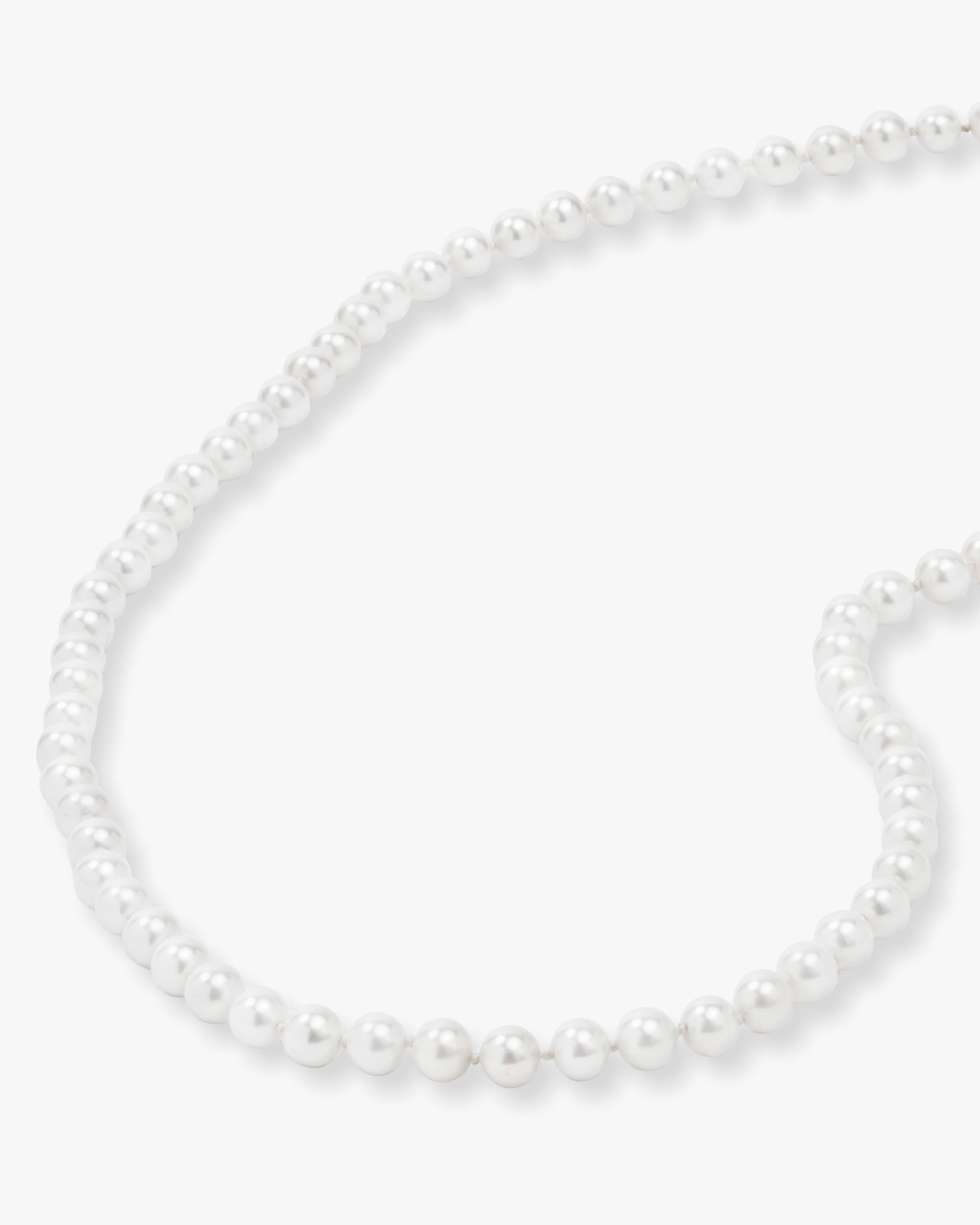 Perfect Pearl Necklace 30" - Gold