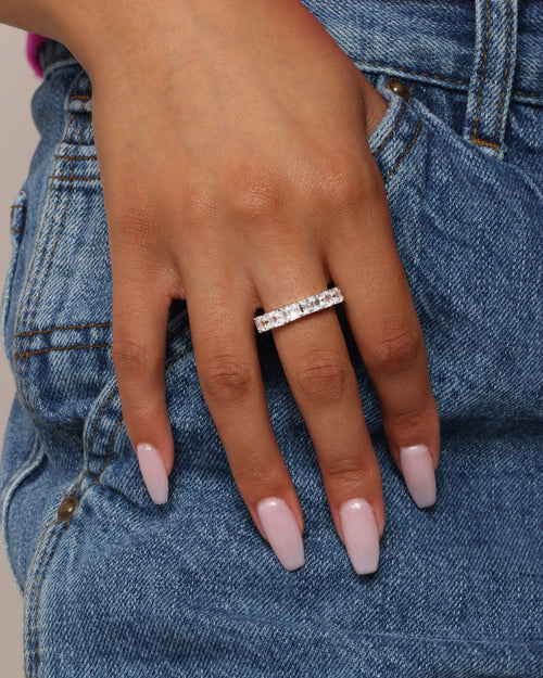 Lil Queen's Ring - Silver|White Diamondettes