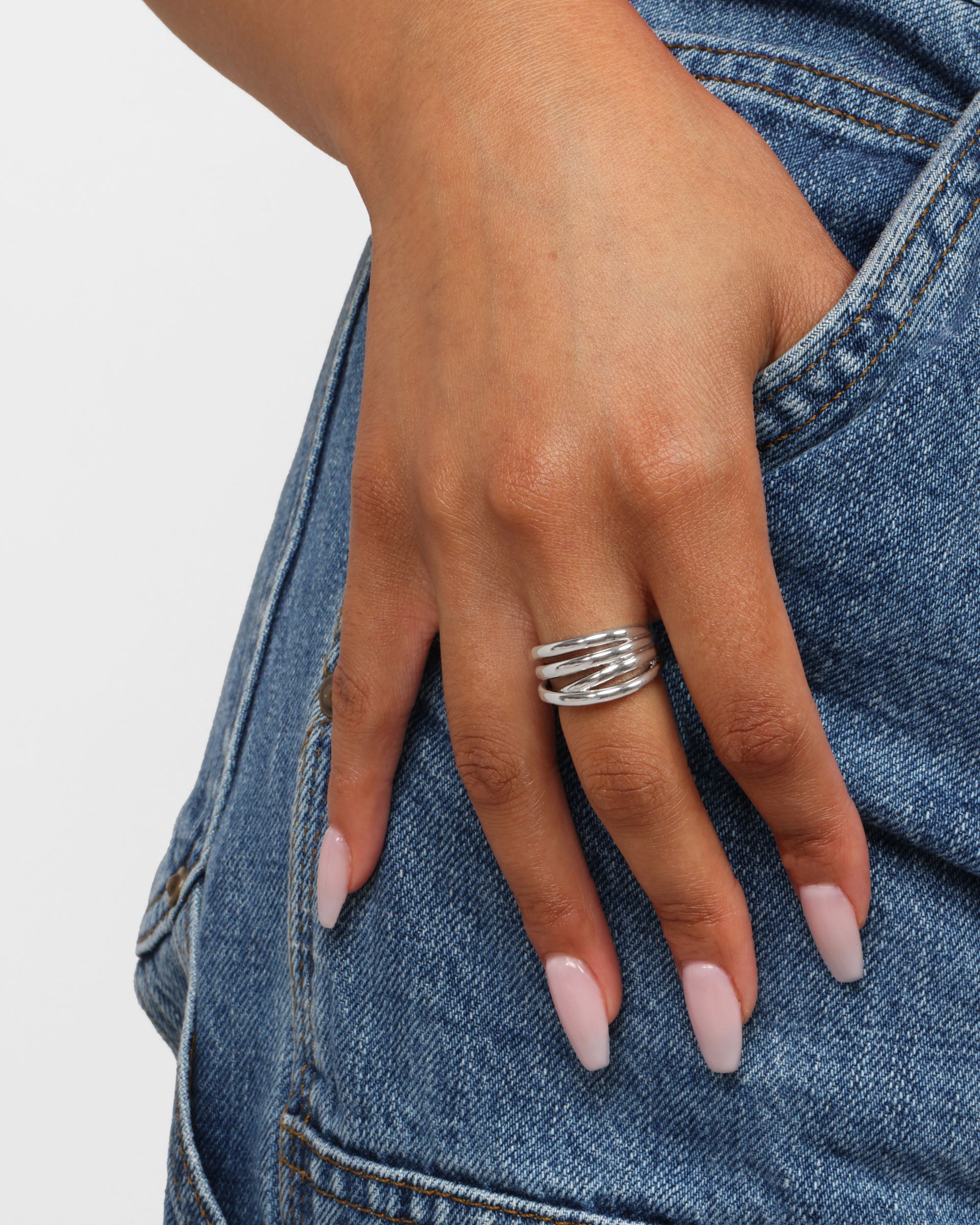 "She's So Smooth" Stacked Ring - Silver