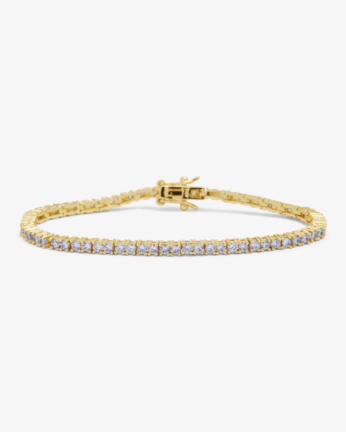 Baby Heiress Tennis Bracelet - Gold|White Diamondettes