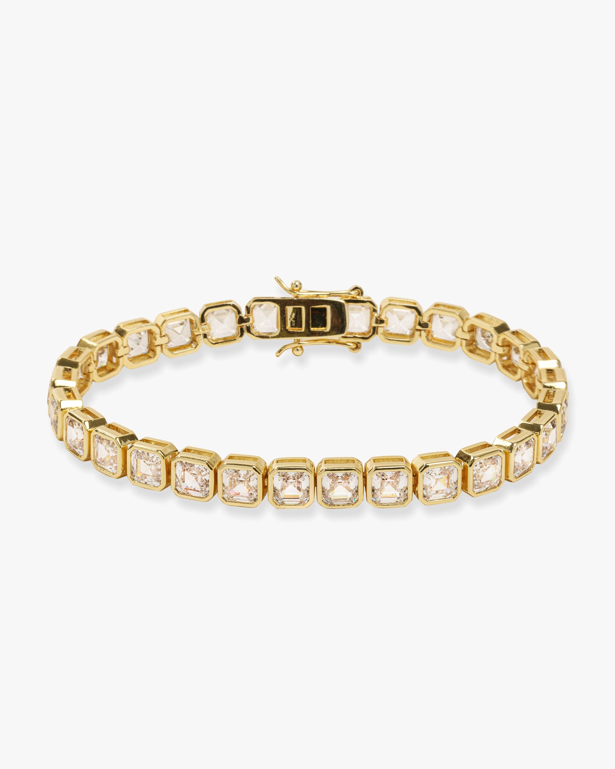 Duchess Tennis Bracelet - Gold|White Diamondettes