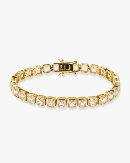 Duchess Tennis Bracelet - Gold|White Diamondettes