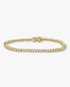 Baby Not Your Basic Tennis Bracelet - Gold|White Diamondettes