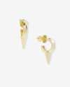 Baby Gabriella Smooth Single Spike Earrings - Gold