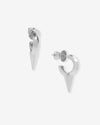 Baby Gabriella Smooth Single Spike Earrings - Silver