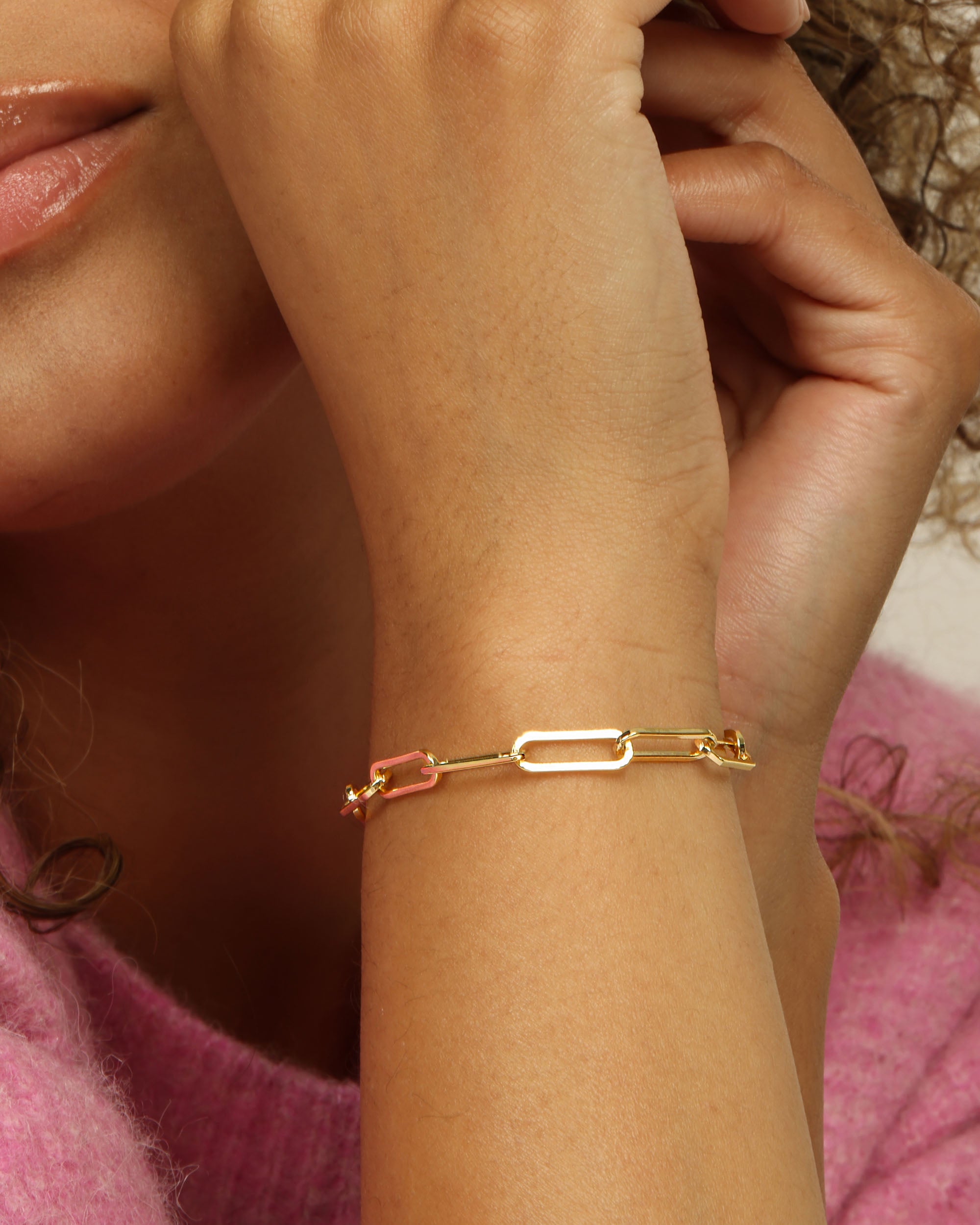 Samantha Chain Link Bracelet - Gold