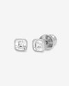 Duchess 4mm Studs - Silver|White Diamondettes