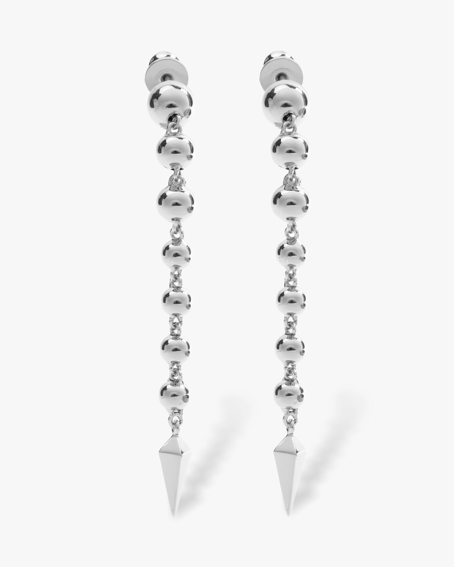 Life's a Ball Drop Earrings - Silver