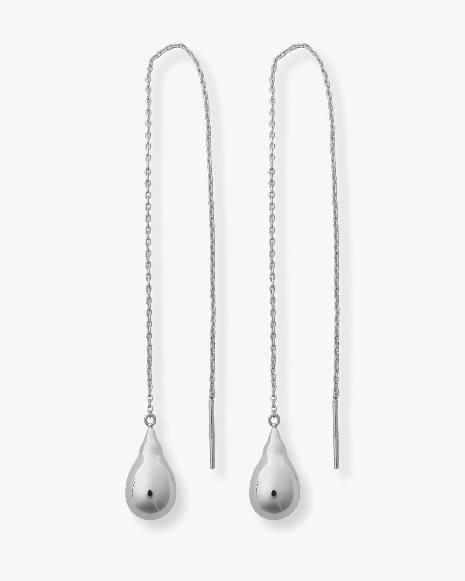 Life's a Ball Threader Earrings - Silver