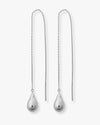 Life's a Ball Threader Earrings - Silver