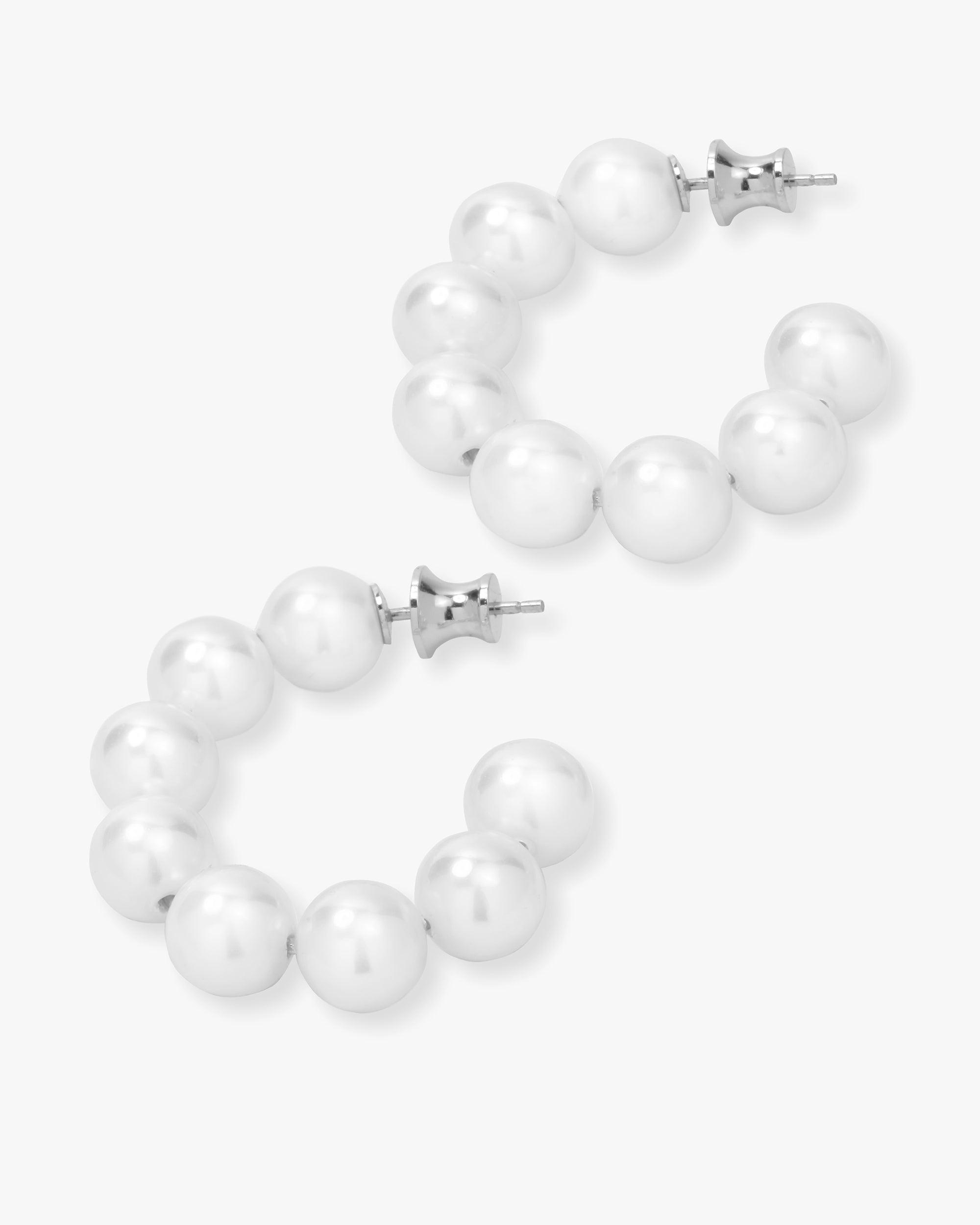 Life's A Ball Pearl Hoops