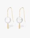 Perfect Pearl Hook Earrings - Gold