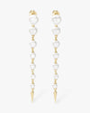 Perfect Pearl 7-Drop Spike Earrings - Gold