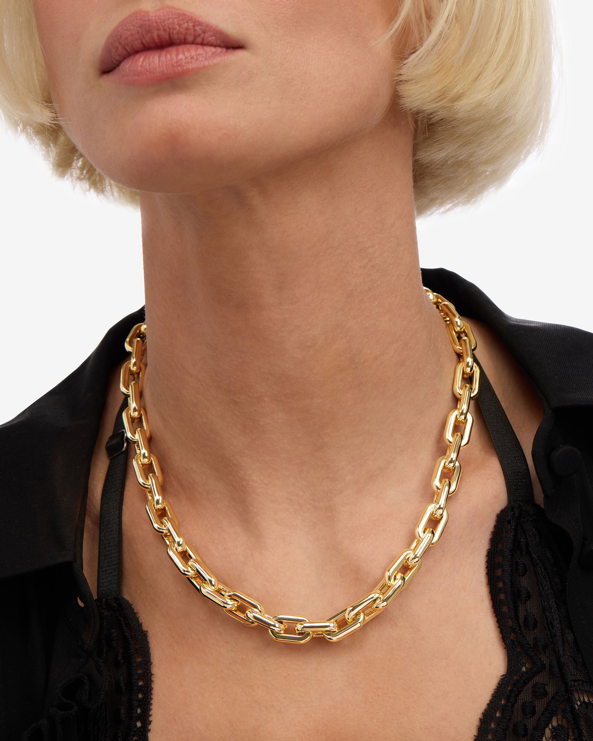 Frankie Chain Necklace 18" - Gold