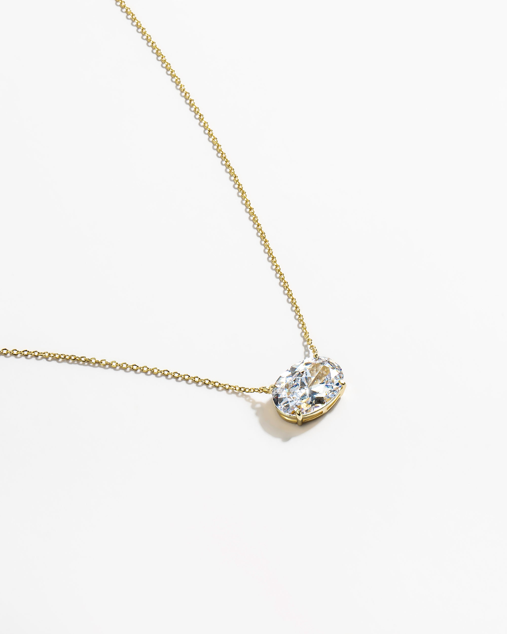 Hello Gorgeous! Necklace - Gold|White Diamondettes