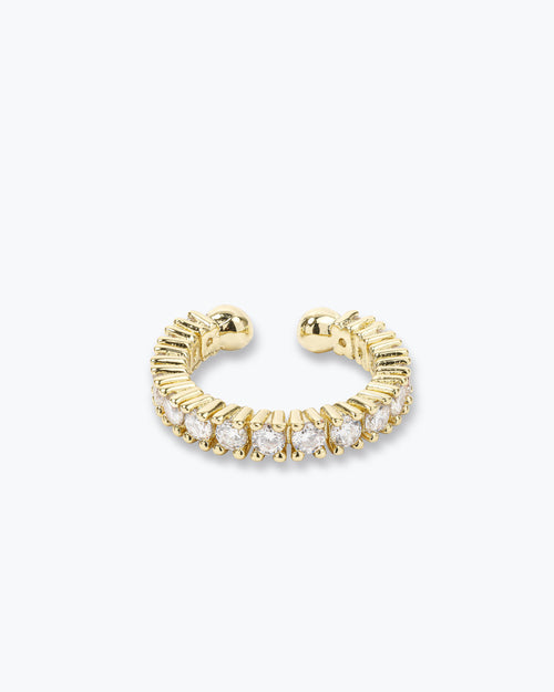 Heiress Ear Cuff - Gold|White Diamondettes