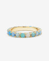 Heiress Ombré Ring - Gold|Blue Opal Ombré