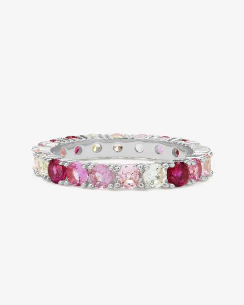 Heiress Ombré Ring - Silver|Pink Sapphire Ombré