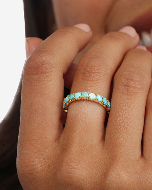 Heiress Ombré Ring - Gold|Blue Opal Ombré