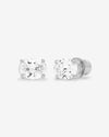 Hello Gorgeous 8mm Studs - Silver|White Diamondettes