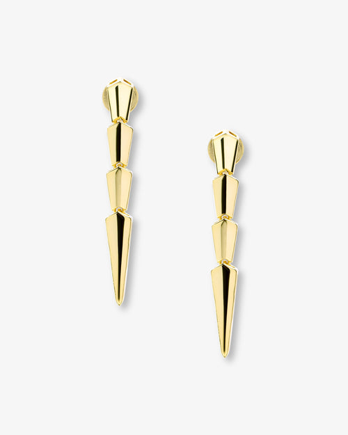 Serpent Drop Earrings - Gold