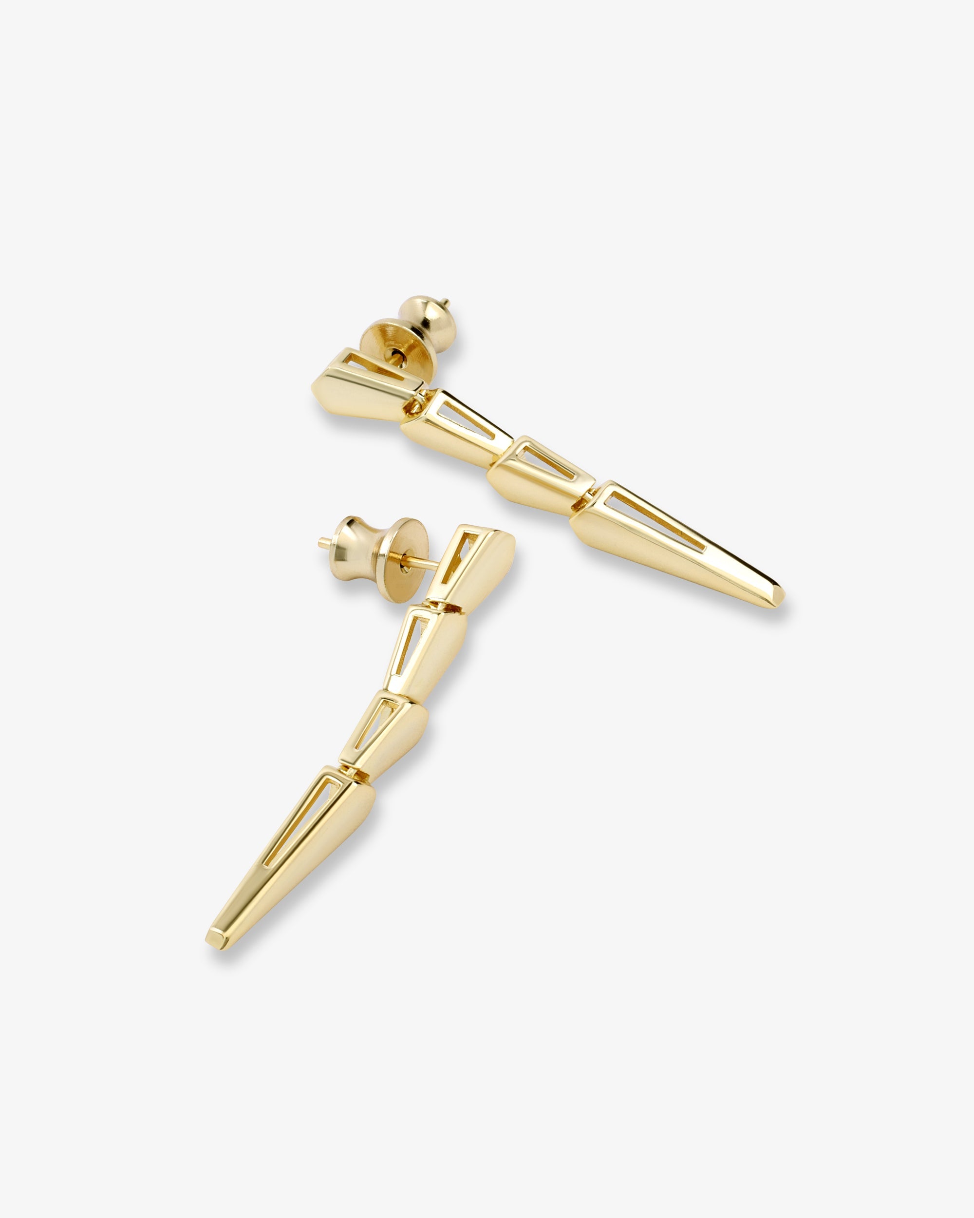 Serpent Drop Earrings - Gold