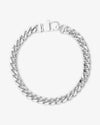 Julian Cuban Chain Bracelet 6.8mm - Silver