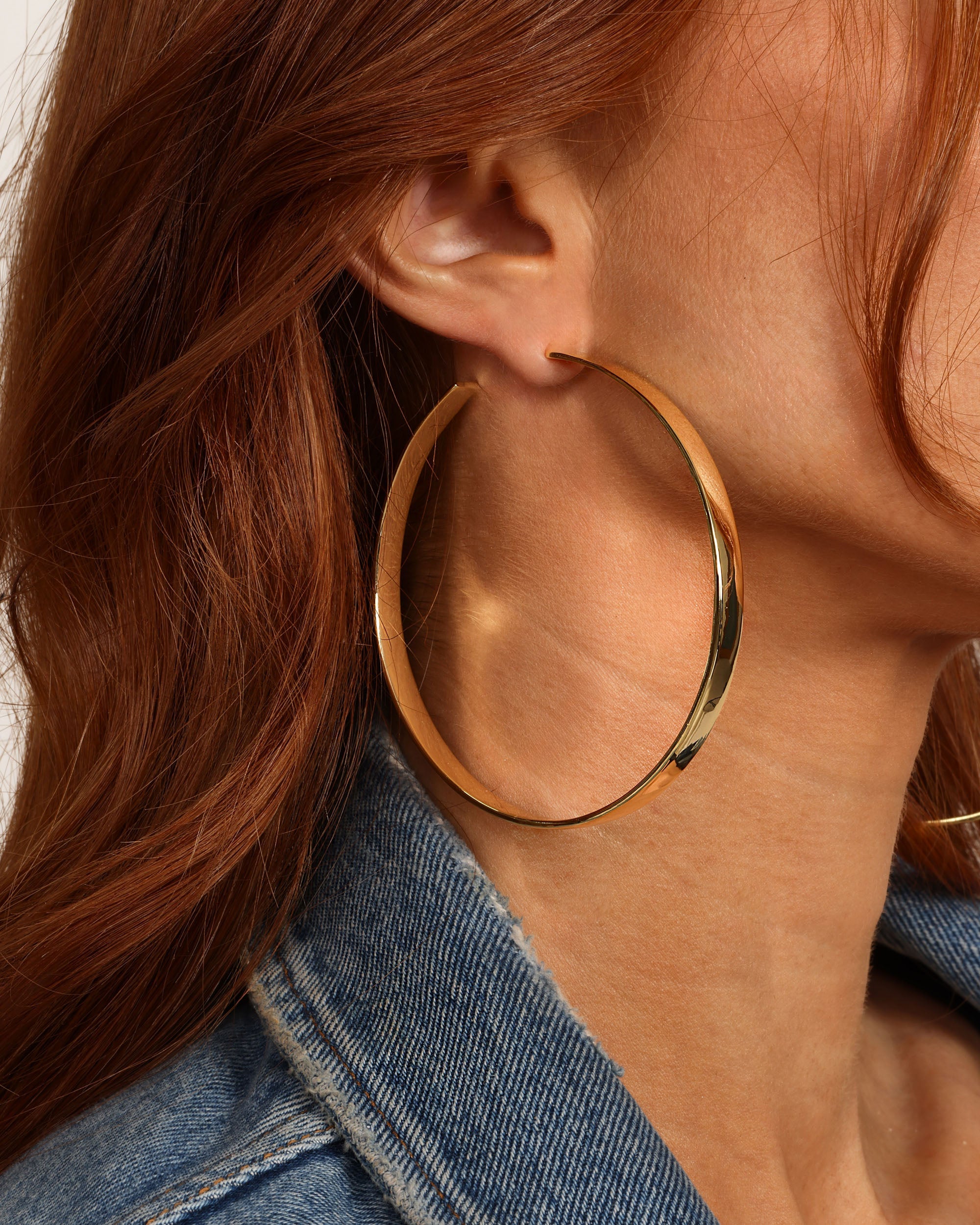 Atlas Hoops 3" - Gold