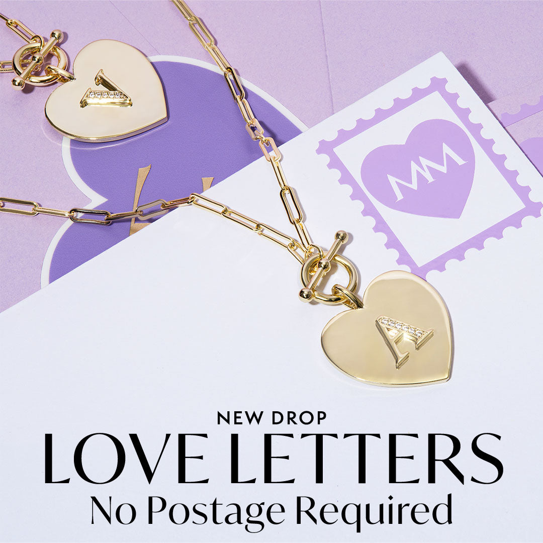 NEW Love Letters Heart Necklace