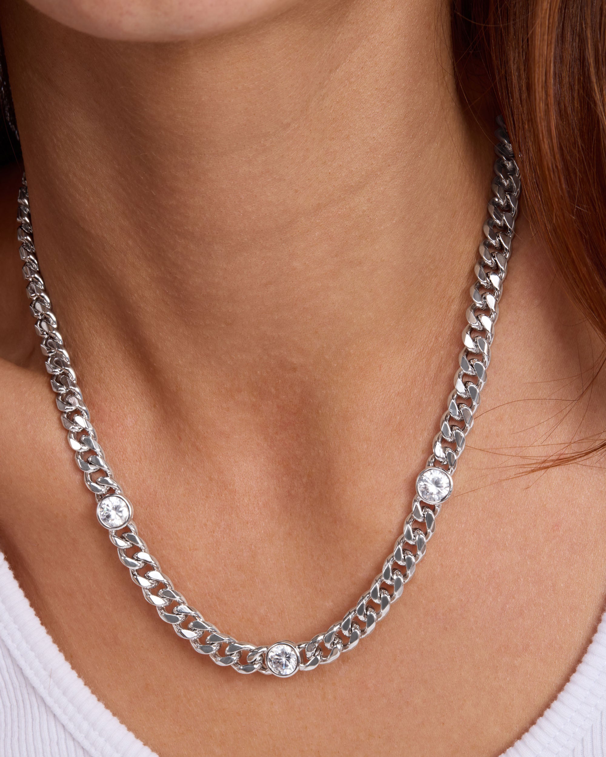 Diamond Necklace 18 outlet in chain