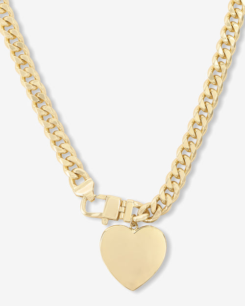 Julian XL Heart Cuban Chain Necklace 16