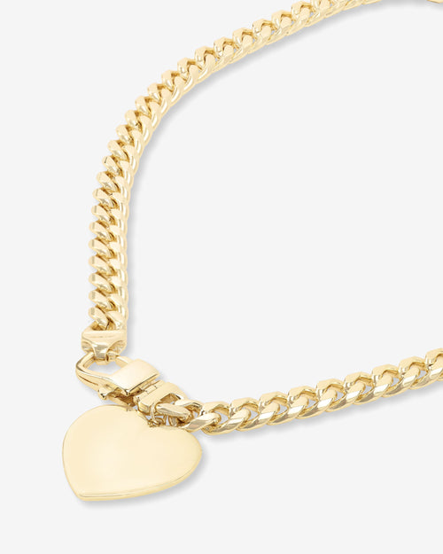 Julian XL Heart Cuban Chain Necklace 16