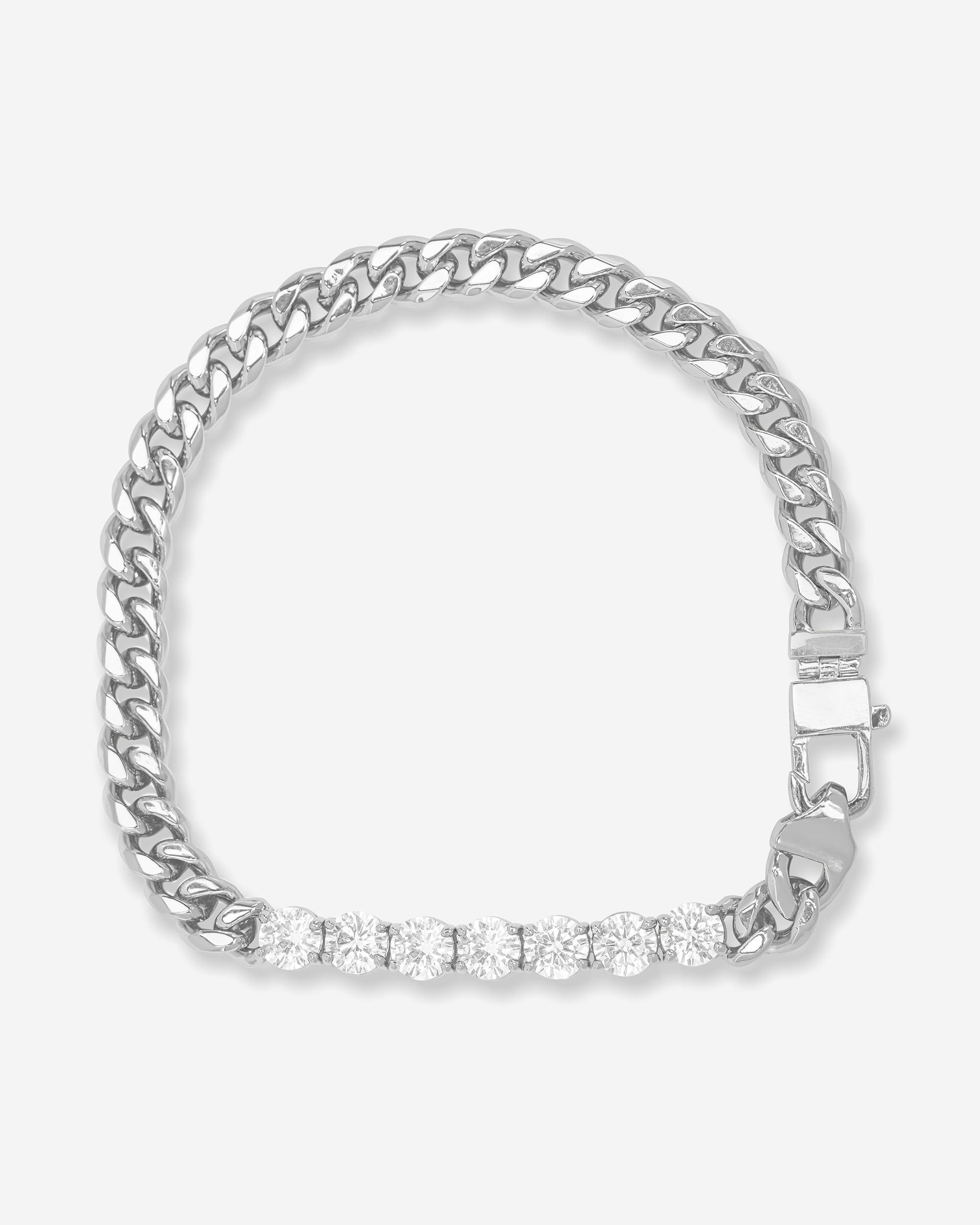 Julian Loves Diamonds Bracelet - Silver|White Diamondettes – Melinda ...