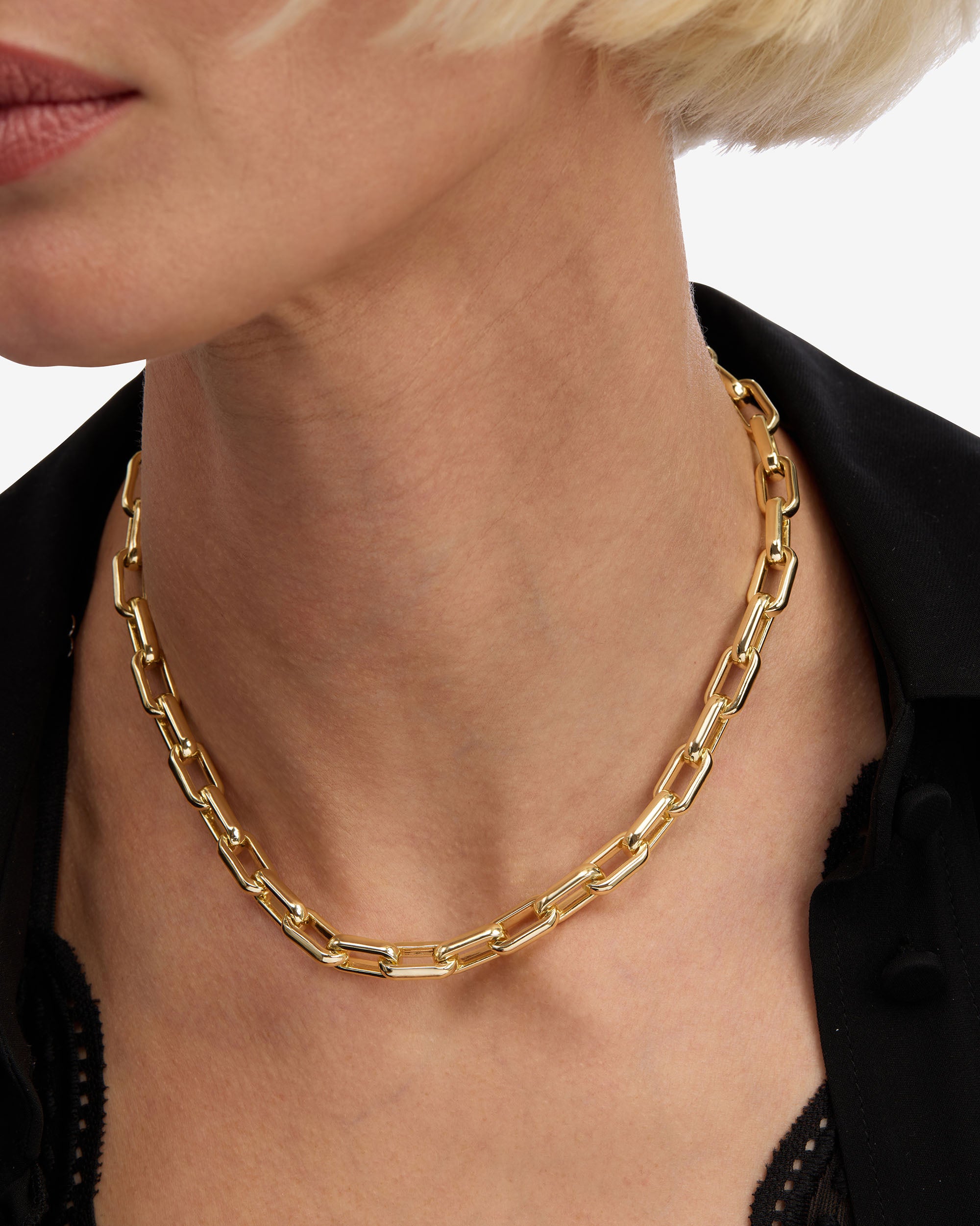 Lil Frankie Chain Necklace 16" - Gold