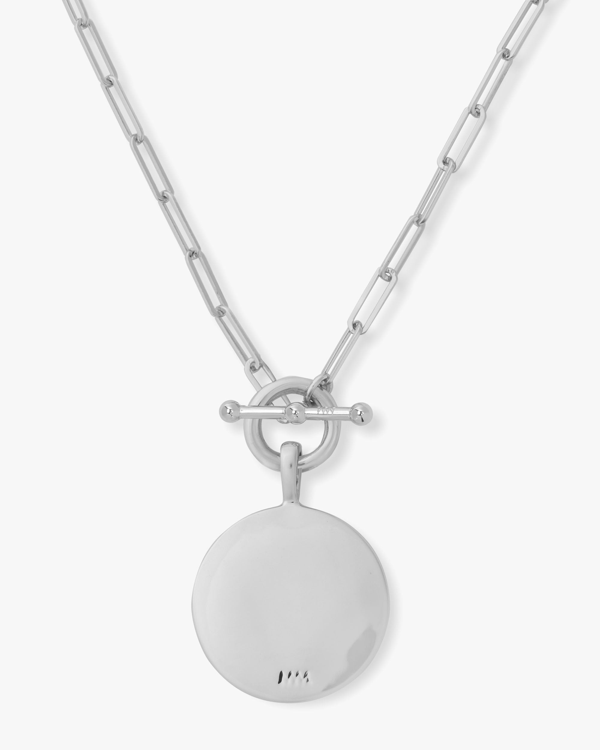 Love Letters Medallion Necklace - Silver