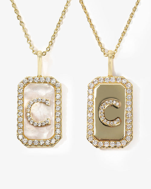 Love Letters Double Sided Necklace - Gold