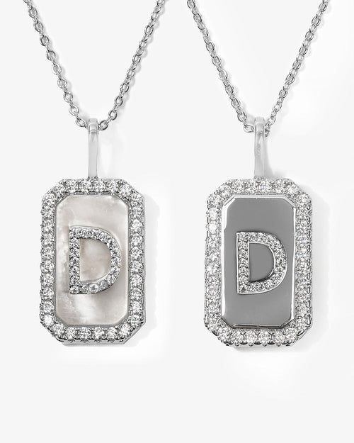 Love Letters Double Sided Necklace - Silver