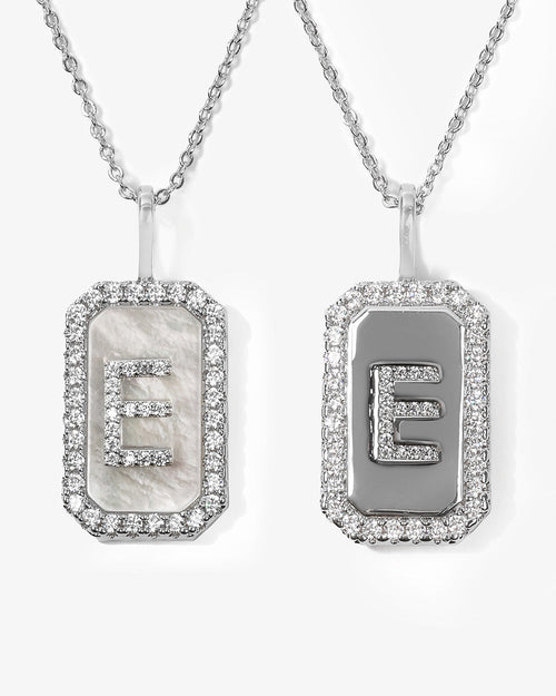 Love Letters Double Sided Necklace - Silver