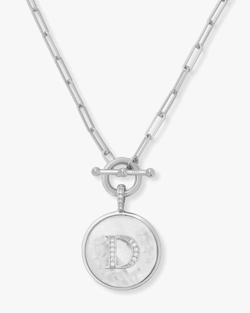 Love Letters Medallion Necklace - Silver