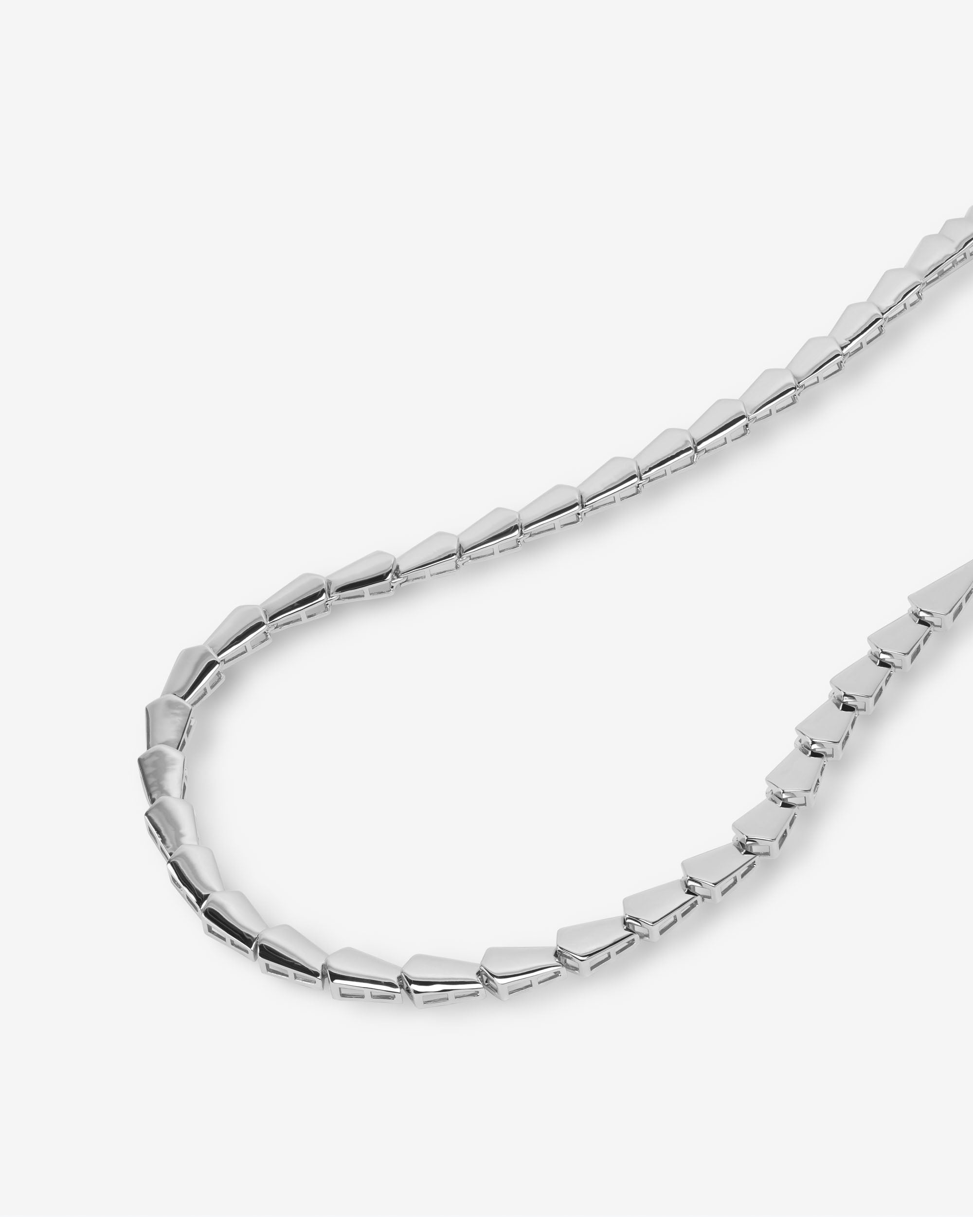 Mama Serpent Collar 18" - Silver