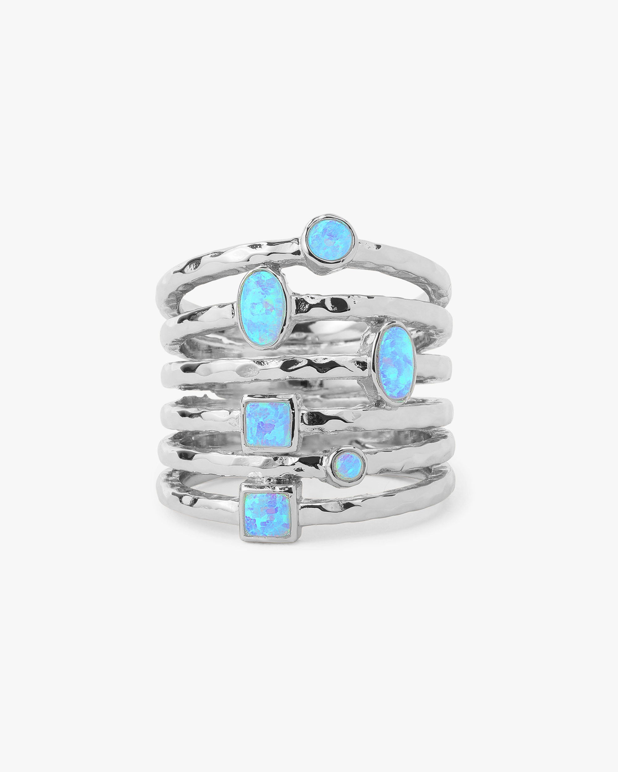 Silver|Blue Opal