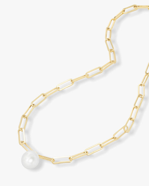 Samantha Pearl Necklace - Gold