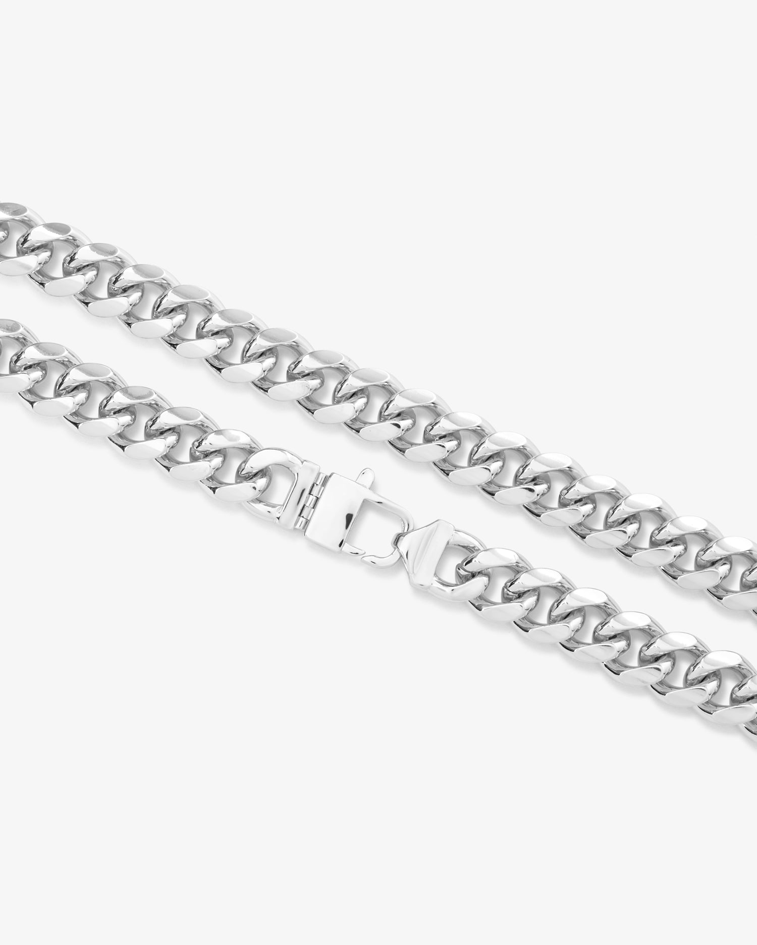 Julian Cuban Chain Necklace 10.8mm - Silver