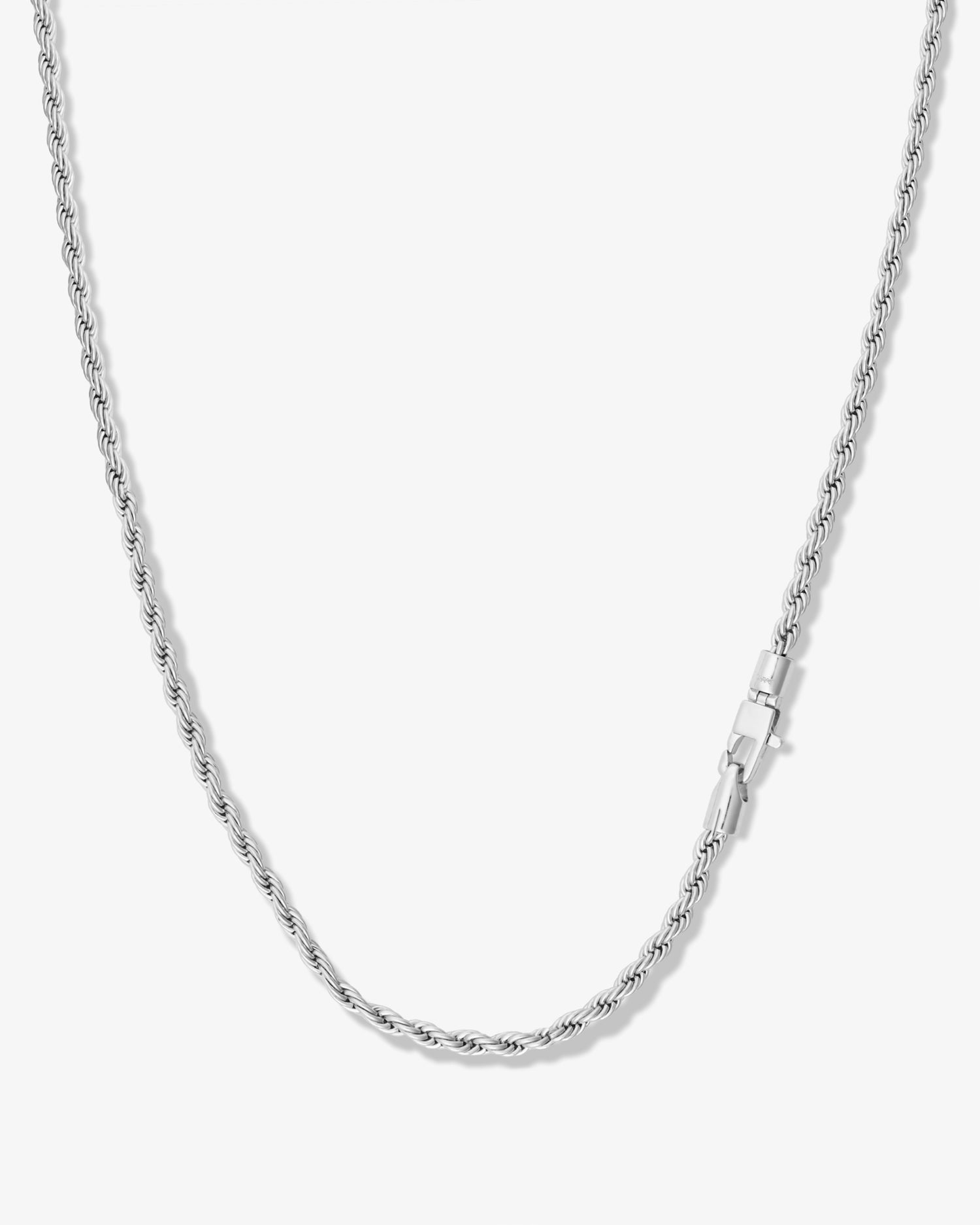 Rowan Rope Chain Necklace - Silver